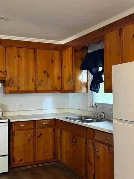 Morris Street kitchen with natural wood cabinets